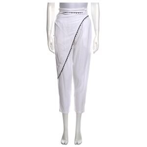 Sensi Studio White Skinny Overlapping Pants
